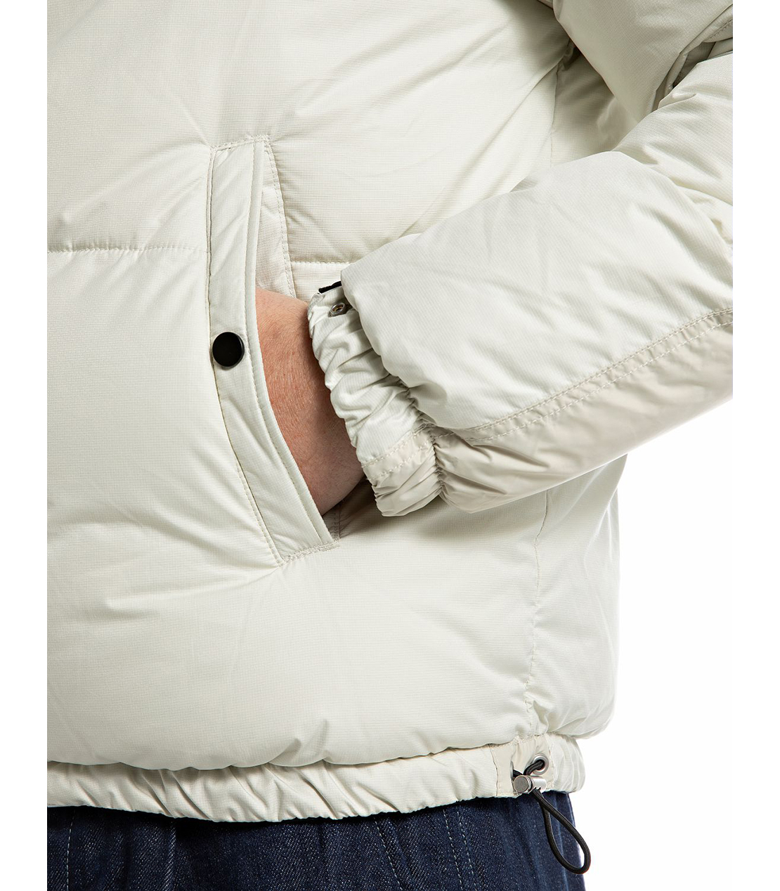 ハイカラー付きパデッドジャケット 詳細画像 オフホワイト 5